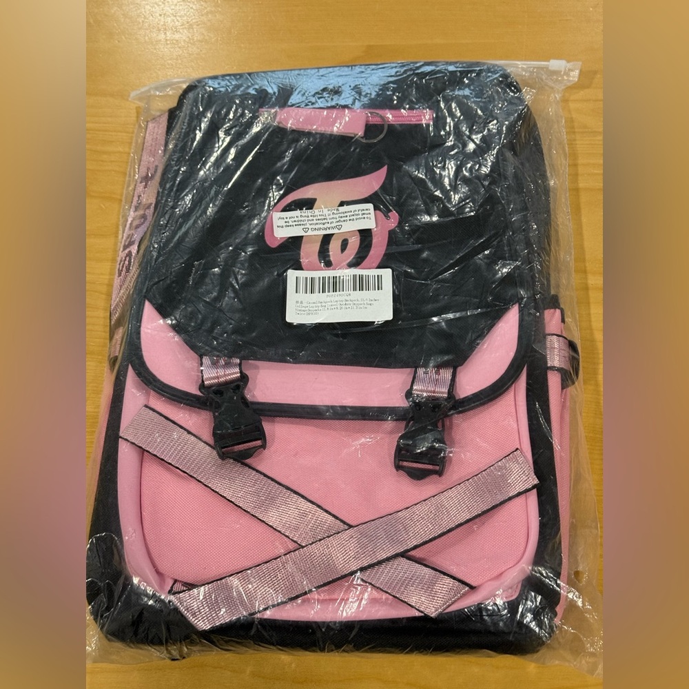 Kpop Twice School Backpack Merchandise, Twice Book Bag Casual Backpack. New